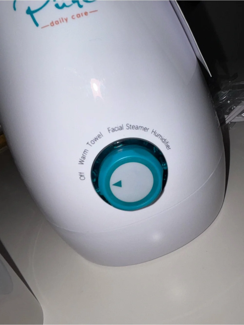 New Pure Nanosteamer 3-in-1 Ionic Facial Steamer in White/Teal with Skin Kit